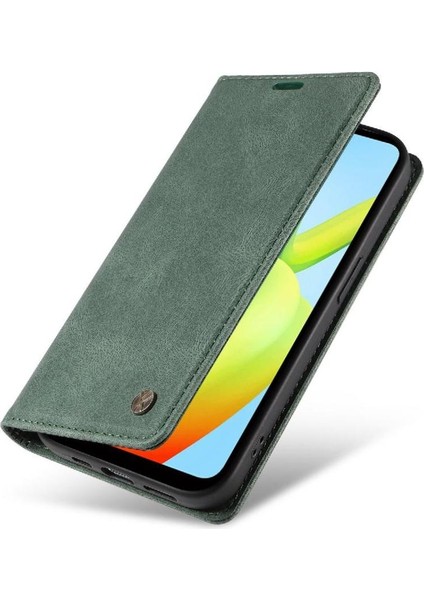 Xiaomi Redmi A1 Plus Premium Pu Deri Basit Cüzdan Kılıf Kart Yuvaları Destek Ayağı Manyetik Kapatma Darbeye Dayanıklı Kapak (Yurt Dışından) modelleri