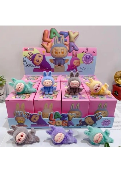 Sevimli Duruşma Duruş Mini Bebekler Şanslı Çanta 12 Pcs Kawaii Oyuncaklar Masaüstü Dekor Süsleri Koleksiyonu Noel Hediyesi: 12 Pcs Seti (Yurt Dışından)