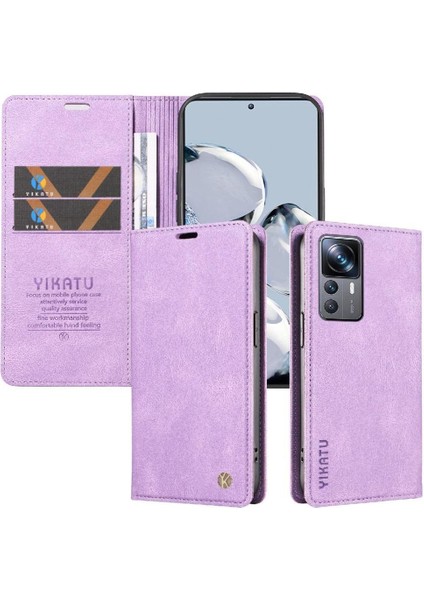 Xiaomi 12T Pro Premium Pu Deri Basit Cüzdan Kılıf Kart Yuvaları Destek Ayağı Manyetik Kapatma Darbeye Dayanıklı Kapak (Yurt Dışından) indirimleri