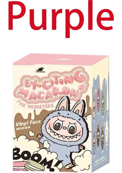 2025 Canavarlar Kalp Atışı Macaron Emaye Şanslı Çantasu Pvc Figürin Masa Masası Kawaii Bebek Çocuk Noel Hediyesi: Mor (Yurt Dışından)