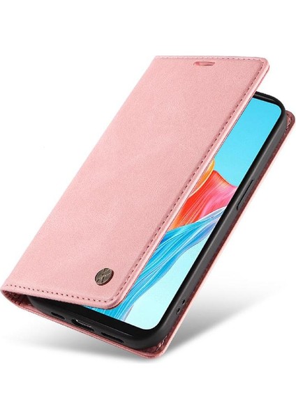 Oppo A38 4g Premium Pu Deri Basit Cüzdan Kılıf Kart Yuvaları Destek Ayağı Manyetik Kapatma Darbeye Dayanıklı Kapak (Yurt Dışından) modelleri