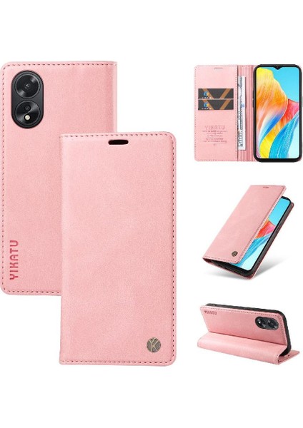 Oppo A38 4g Premium Pu Deri Basit Cüzdan Kılıf Kart Yuvaları Destek Ayağı Manyetik Kapatma Darbeye Dayanıklı Kapak (Yurt Dışından) fırsatları