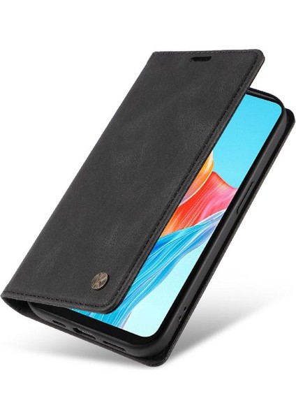 Oppo A38 4g Premium Pu Deri Basit Cüzdan Kılıf Kart Yuvaları Destek Ayağı Manyetik Kapatma Darbeye Dayanıklı Kapak (Yurt Dışından) fırsatları