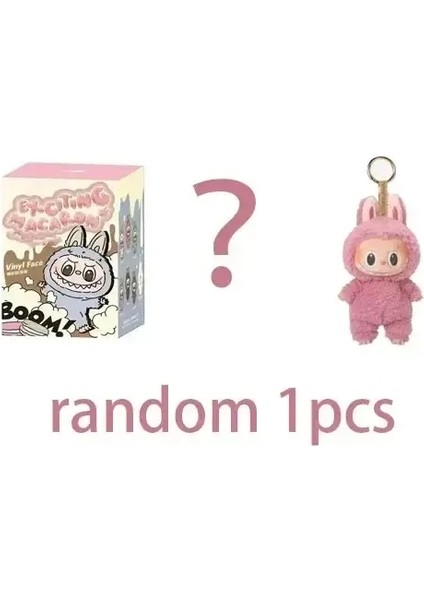 Canavarlar Kalp Atışı Macaron Emaye Yüz Şanslı Çantasu Pvc Figürin Masa Üstü Süs Kawaii Bebek Çocuk Doğum Günü Hediye Renk: 1pcs1-B (Yurt Dışından)
