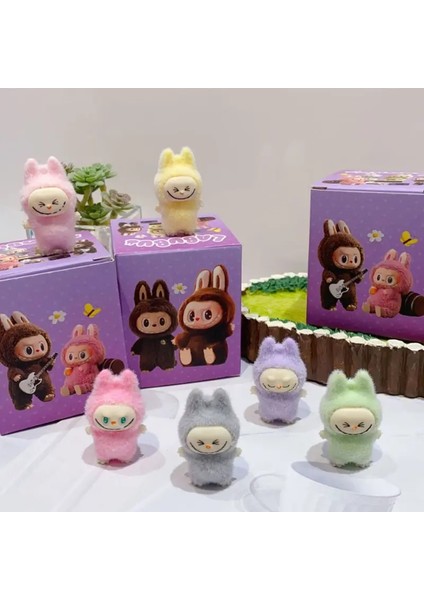 Sevimli Duruşma Duruş Mini Bebekler Şanslı Çanta 12 Pcs Kawaii Toys Masaüstü Dekor Süsleri Koleksiyonu Noel Hediyeleri Renk: Sıralanmamış Seçim 6pcs 02 (Yurt Dışından)
