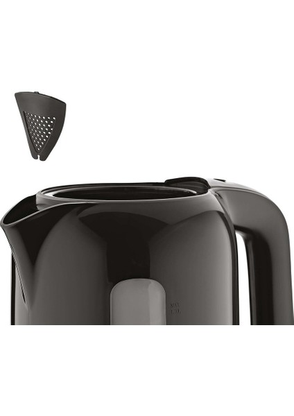 STM-5830 Cam Görünümlü Plastik Demlik Çay Makinesi - Siyah - 1,7 lt