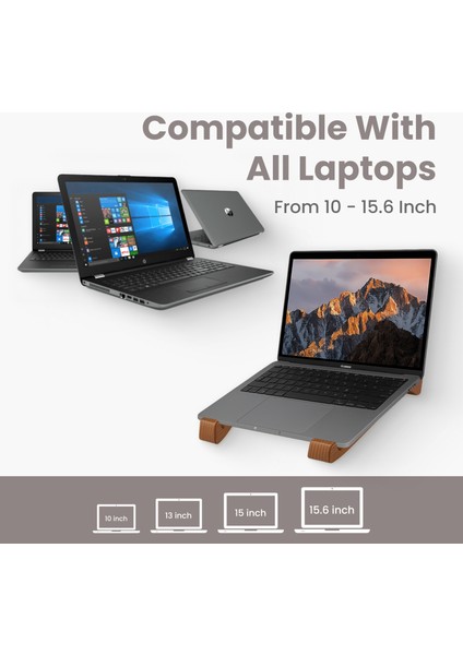 Modern Ahşap Laptop Standı | Ergonomik ve Şık Tasarım