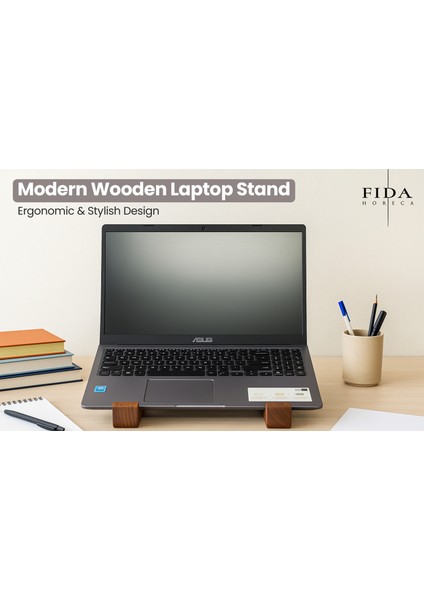Modern Ahşap Laptop Standı | Ergonomik ve Şık Tasarım