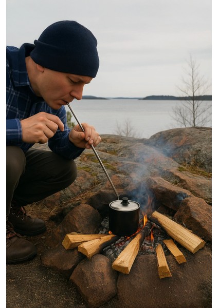 Ateş Üfleme Çubuğu – 60 cm Açılabilir, Kamp ve Doğa Yürüyüşleri İçin Pratik Ateş Başlatıcı modelleri