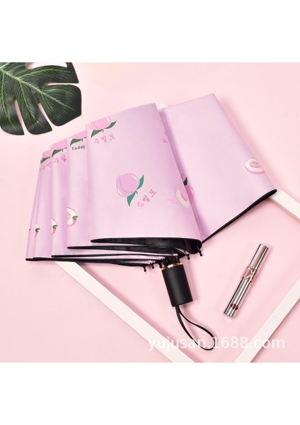 Şemsiye Katlanır Erkek ve Kadın Güneş Kremi Uv Gölge Şemsiye (Yurt Dışından)