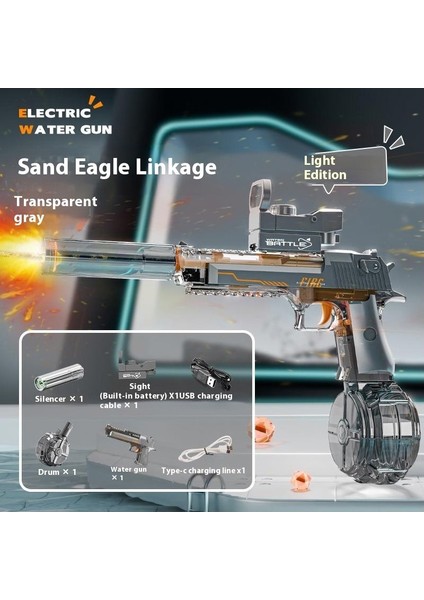Elektrikli Su Tabancası Büyük Kapasiteli Serin Su Tabancası Çocuk Oyuncakları Göndermek Için Bir Anahtar (Yurt Dışından)
