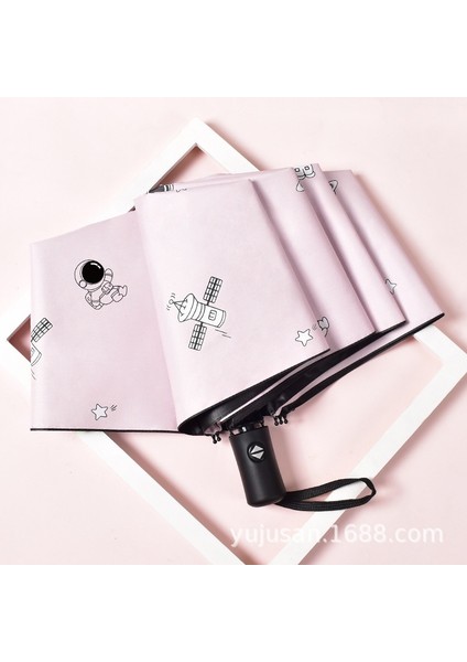 Güneş Kremi Uv Güneş Şemsiyesi Şemsiye Yağmur ve Güneşli Çift Kullanımlı (Yurt Dışından)