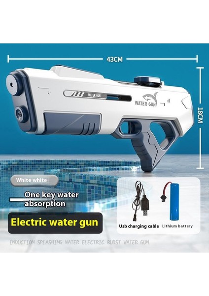 Çocuklar Için Yaz Su Oyun Oyuncakları Sürekli Elektrikli Su Tabancası Oyuncak Su Tabancası Büyük Kapasiteli (Yurt Dışından)
