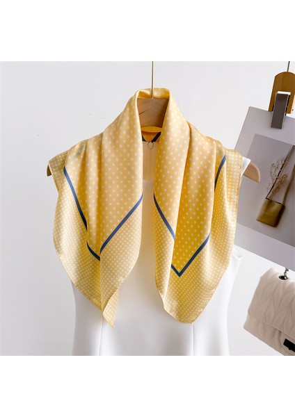 70*70CM Küçük Kare Eşarp Ipek Eşarp Başörtüsü Bahar Baskılı Boyun Atkısı Boyun Atkısı (Yurt Dışından)