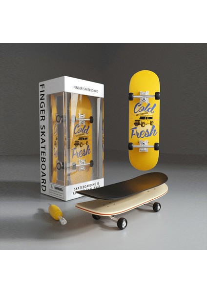 Parmak Kaykay Oyuncakları Fingertip Skateboards Profesyonel Sınıf Rulmanlı Çiftli Wakeboard (Yurt Dışından)