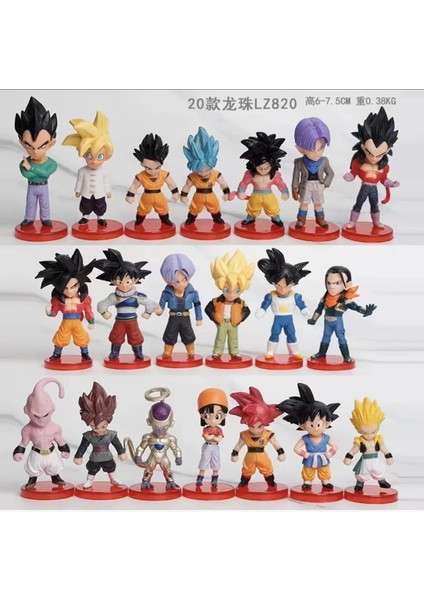 Yedi Dragon Ball Seti Bebek Oyuncakları Anime Araba Süsleri (Yurt Dışından)
