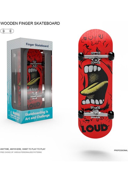 Parmak Kaykay Oyuncakları Fingertip Skateboards Profesyonel Sınıf Rulmanlı Çiftli Wakeboard (Yurt Dışından)