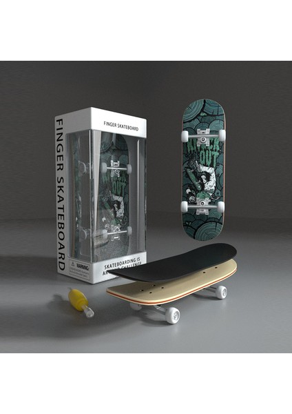 Parmak Kaykay Oyuncakları Fingertip Skateboards Profesyonel Sınıf Rulmanlı Çiftli Wakeboard (Yurt Dışından)
