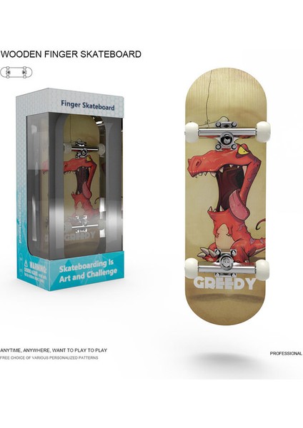 Parmak Kaykay Oyuncakları Fingertip Skateboards Profesyonel Sınıf Rulmanlı Çiftli Wakeboard (Yurt Dışından)
