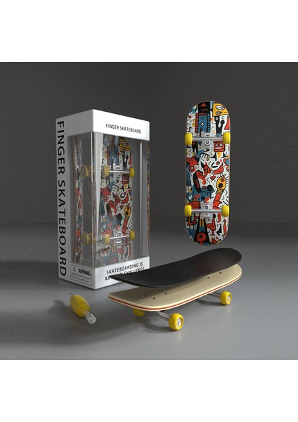Parmak Kaykay Oyuncakları Fingertip Skateboards Profesyonel Sınıf Rulmanlı Çiftli Wakeboard (Yurt Dışından)
