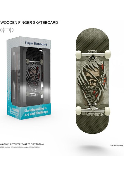 Parmak Kaykay Oyuncakları Fingertip Skateboards Profesyonel Sınıf Rulmanlı Çiftli Wakeboard (Yurt Dışından)
