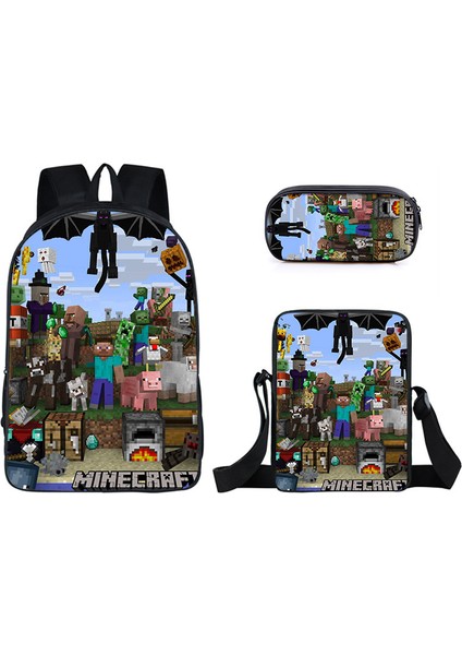 Öğrenci Okul Çantası Benim Dünyam Oyun Çevresi Sırt Çantası 3 Parça Set (Yurt Dışından)