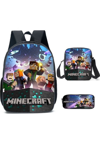 Öğrenci Okul Çantası Benim Dünyam Oyun Çevresi Sırt Çantası 3 Parça Set (Yurt Dışından)