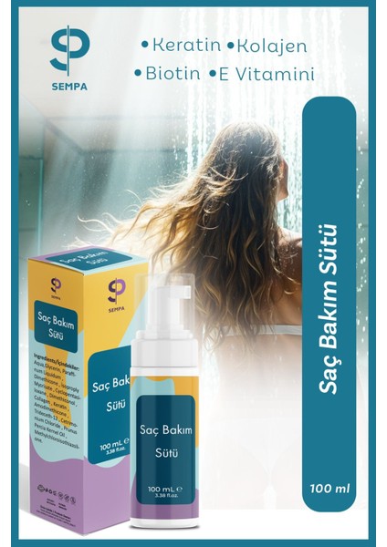 Keratin Kolajen Saç Bakım Sütü 100 ml