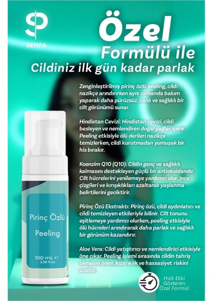 Pirinç Özlü Peeling 100 ml - Yüz ve Vücut Peelingi fiyatları