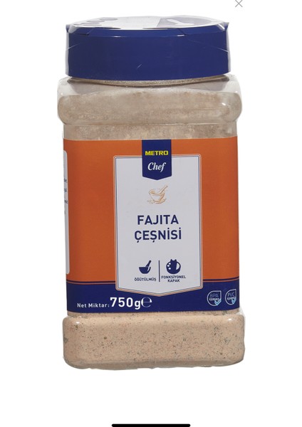 Fajita Çeşnisi 750 gr Mutfak Şef Pasta Tatlı Tuzlu Baharat