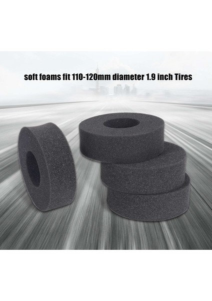 4 Adet 1.9 Inç Lastik Yumuşak Sünger Köpük 1/10 Rc Paletli 110-120MM Çap 1.9 Inç Lastiklere Uygun (Yurt Dışından) fırsatları
