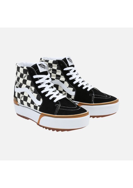 Checkerboard SK8 High Stacked Kadın Spor Ayakkabı fırsatları