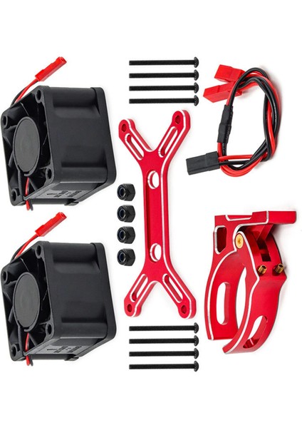 Rc Araba Yükseltme Çift Soğutma Fanı 4985 1717 Motor Isı Emici Kiti 1/5 Traxxas X-Maxx 6s 8s Arrma Kraton Outcast,b (Yurt Dışından)