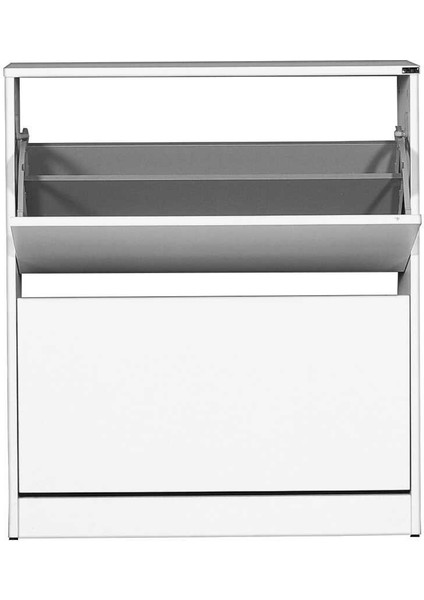 Adore Flat Duo 2 Katlı Geniş Ayakkabılık Dolabı - Beyaz indirimleri