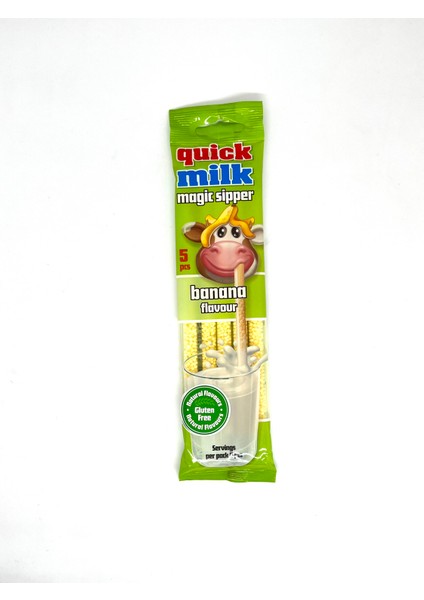 Pipet İçinde Muz Aromalı Şekerleme 5li Paket