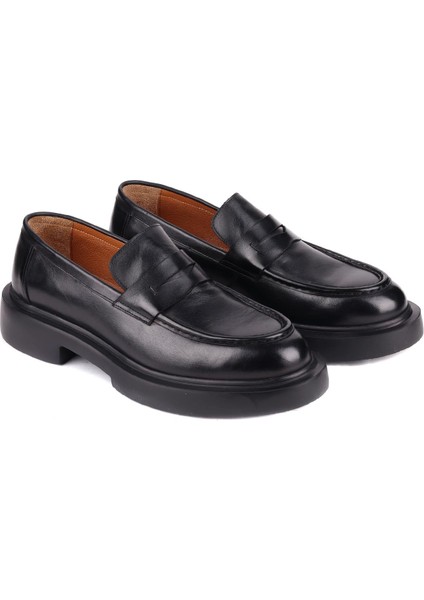 - Siyah Deri Bağcıksız Erkek Klasik Ayakkabı 250-2375 fiyatları