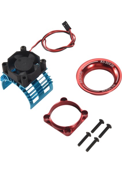 Motor Isı Emici Kapağı + Wltoys A959-B 144001 124019 Hsp 1/8 1/10 Rc Araba 540 550 3650 Boyut Motor Isı Emici Için Soğutma Fanı (Yurt Dışından)