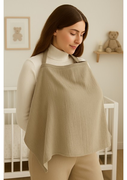 Balenli 2 Katlı Müslin Emzirme Önlüğü - Enönbej fırsatları