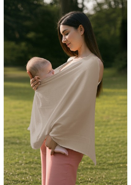 Balenli 2 Katlı Müslin Emzirme Önlüğü - Enönbej indirimleri