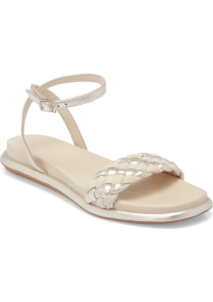 Platin Hakiki Deri Kadın Sandalet - K24Y1SN67667-L9L