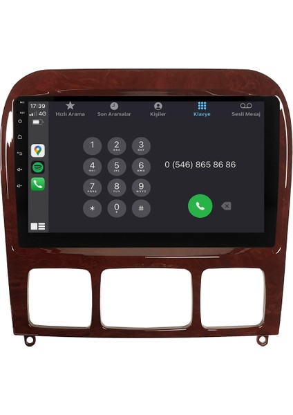 Mercedes S Class W220 Android Multimedya Sistemi (1999-2005) CRV-4346XR