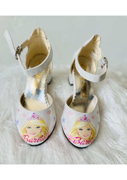 Gala Barbie Baskılı Topuklu Çocuk Ayk