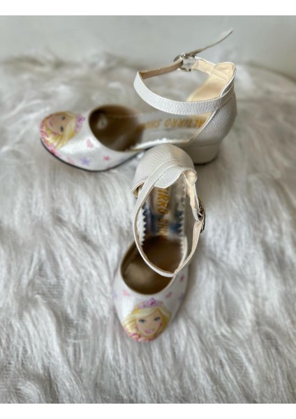 Gala Barbie Baskılı Topuklu Çocuk Ayk modelleri