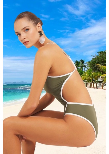 Modern Halter Mayo Yüzme Kıyafeti Havuz Mayosu Yüksek Konfor Klora Dayanıklı Uv Korumalı