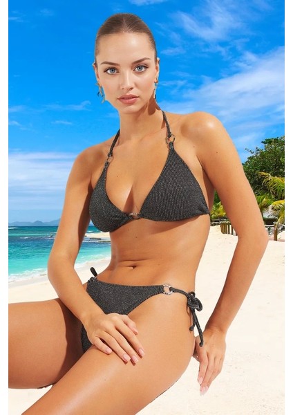 Modern Üçgen Bikini Takımı Uv Korumalı Yüksek Konfor Şık Detaylı Plaj ve Havuz Için
