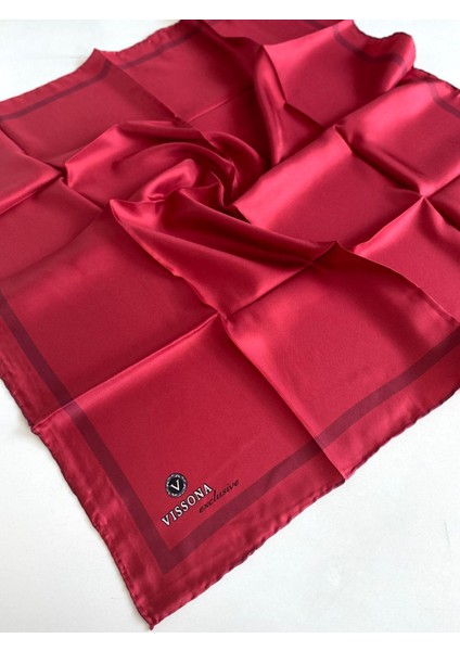 Tivil İpek Eşarp 10150 - 0018 Bordo Karışık Desen