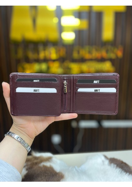 Hakiki Deri Erkek Fermuarlı Cüzdan – Isim Yazılı, Kişiye Özel | Ramsey 2405