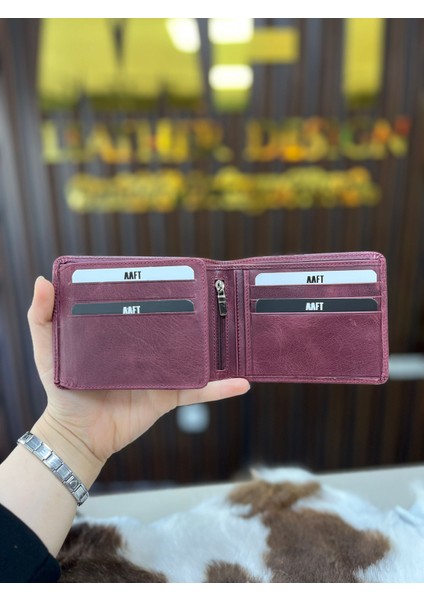 Hakiki Deri Erkek Fermuarlı Cüzdan – Isim Yazılı, Kişiye Özel | Ramsey 2405