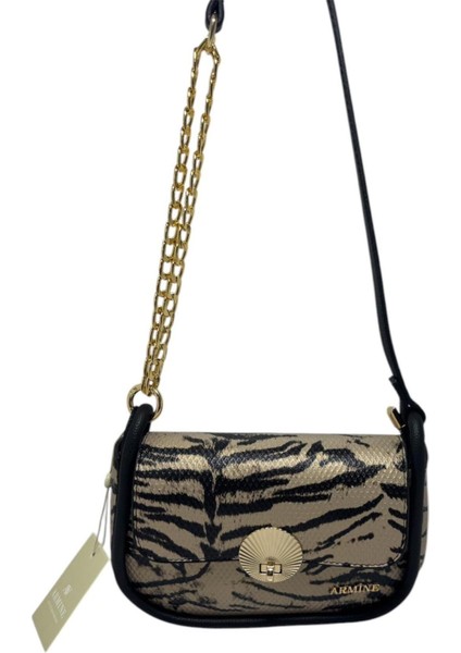 Şık Tasarım Leopar Desenli Orta Boy El ve Kol Çantası fiyatları