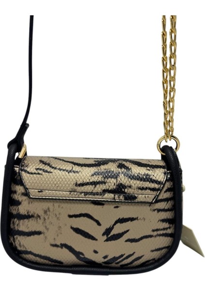 Şık Tasarım Leopar Desenli Orta Boy El ve Kol Çantası modelleri